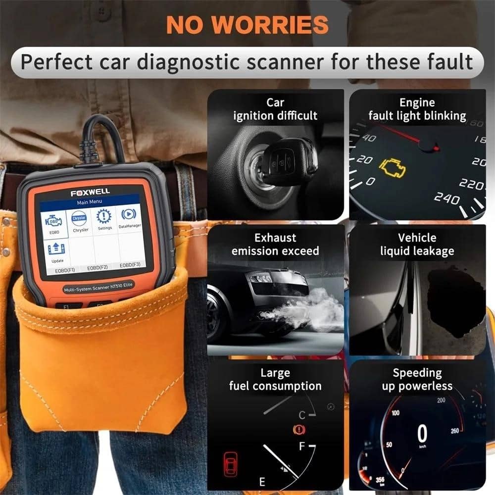 Сканер FOXWELL NT510 Elite OBD2: комплексний автомобільний
