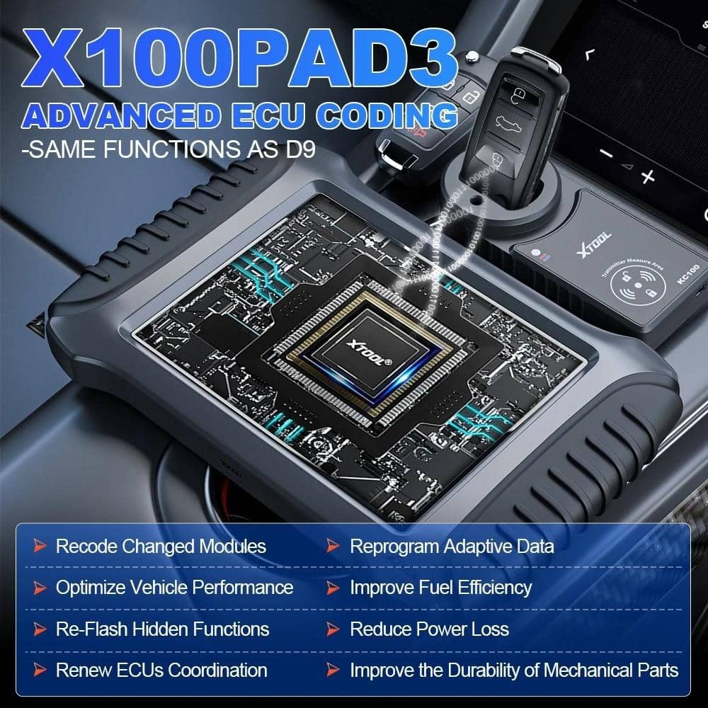 2024 XTOOL X100 PAD3 Останній програматор ключів OBD2 для